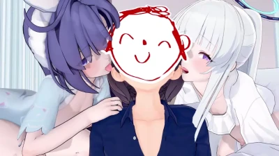 Blue Archive: Yuuka e Noa em Ação Koikatsu Explosiva