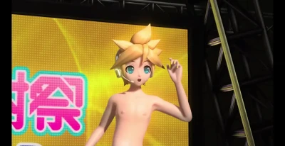 Kagamine Rin y Len Desnudos Bailando con Hatsune Miku + Popipo