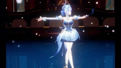 [Lançamento Exclusivo] Genshin Impact Odette NTR! Ronda Negra Sedutora com 茉茉夏