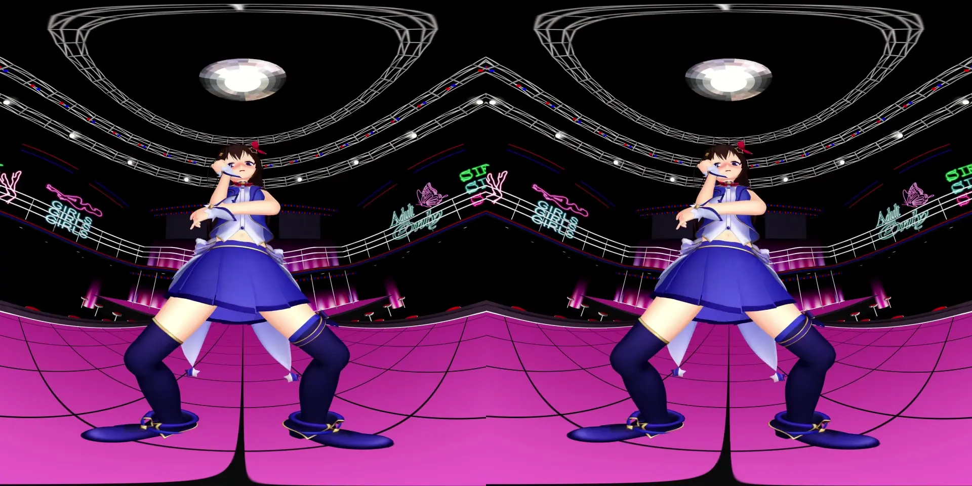 【MMD】【VR180】Fiesta Tórrida de Troll con Tknsr y GON8VRMMD【VR, Pantyshot】