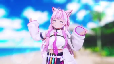 【Mainan】Master Disini dengan Hakui Koyori – Strip VTuber PPOO MMD