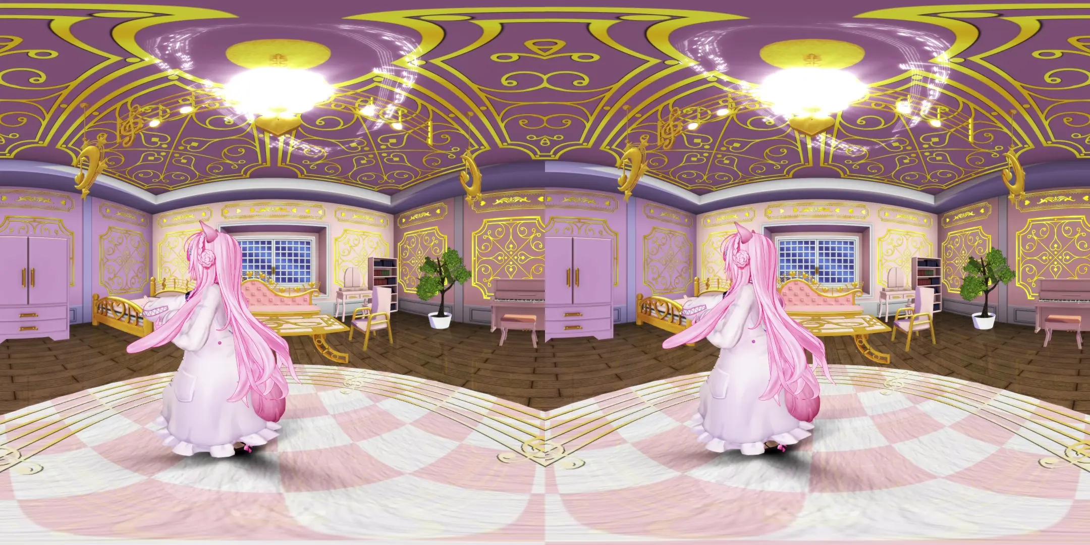 【VR180】hkikyr_おじゃま虫 踊リ撮リV與hololive hakui_koyori精彩展演