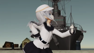 響＆ヴェールヌイGETCHA! MagiMMDVR艦これMMD舞蹈秀
