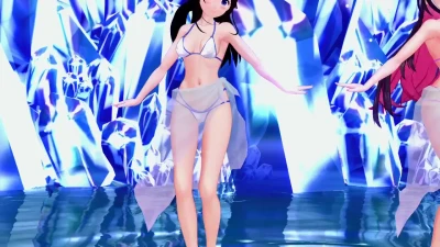 Irresistível どりーみんチュチュ_SA com dealer222 e as VTubers Azki, Hoshimachi Suisei, Tokino Sora