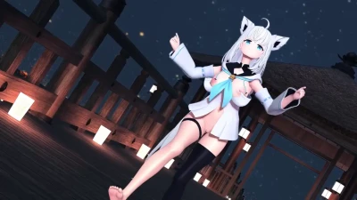 【MMD】Shirakami Fubuki - CatchTheWave สวยเซ็กซี่กับ GuIa & hoI