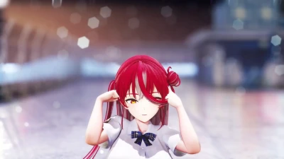 【MMD】星街すいせい 白銀ノエル 宝鐘マリン Dance Who is She?