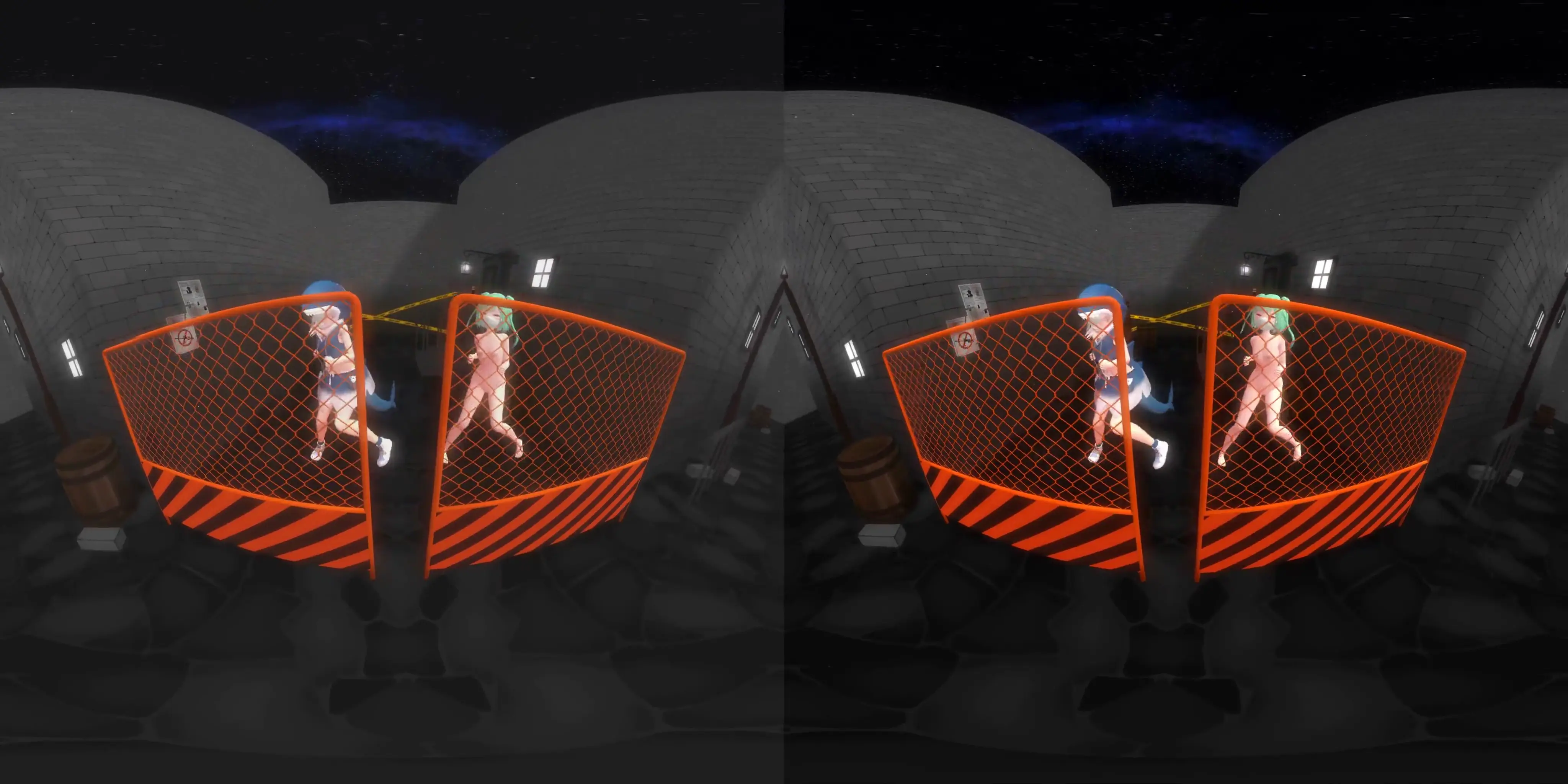 [R-18:VRMMD] Danger Within 85cm Radius—TubeP Fences It Off!