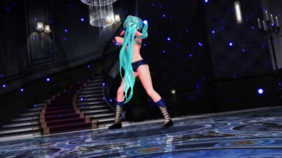 Анал с Хацуне Мику и Mitaka – Наслаждение с Creampie