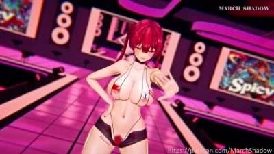 40. Houshou Marine's Underground Spicy Dance ft. March Shadow - Koikatsu Vtuber