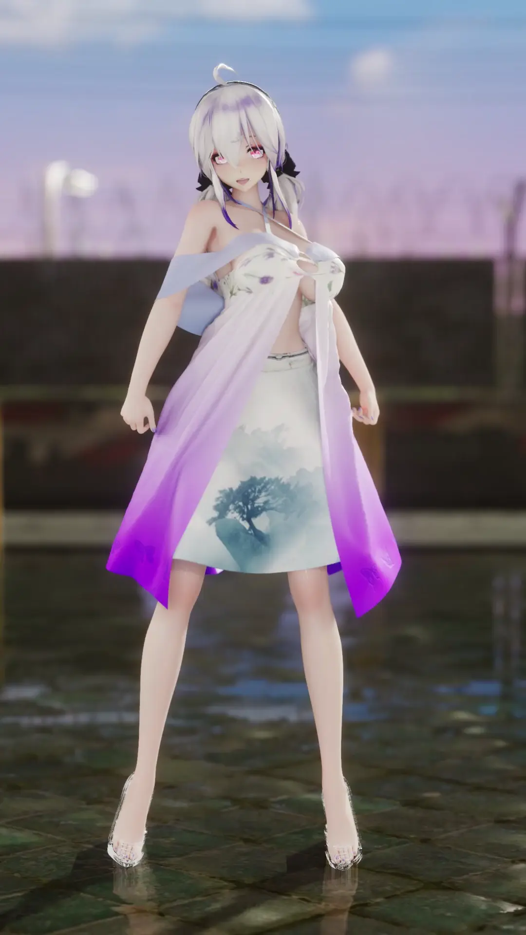Maria【haku/竖屏】 – Model 3D Blender Cantik Spring Breeze Terbaru