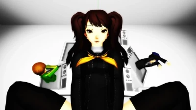 Зацепленные друзья Rise – Persona и poot в MikuMikuDance