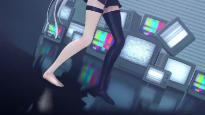 Hi-fi Raver – Танец Shirakami Fubuki в MMD | Hololive VTuber