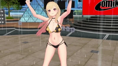 Marin dalam Hujan - AngelPin MMD Marin_Kitagawa Menggoda