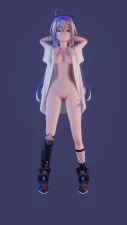 银狼LV.999 【Sex Slave】(จำลองผ้า) กับ 希洛 ใน Blender