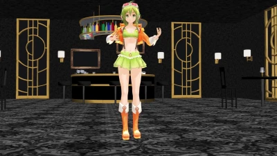 ダーリンダンス / GUMI - Соблазнительный физический стриптиз MMD