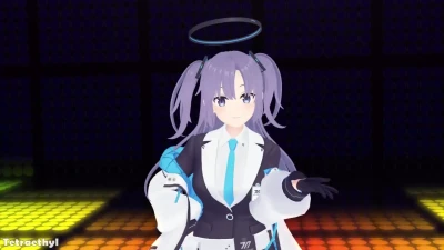 Yuuka - Queencard SFW เต้นสุดน่ารักโดย Tetraethyl | Blue Archive