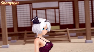 yoooo梦 - Youmu Konpaku Shenyuyu dengan Rok Mini Leopard Seksi