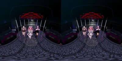 VRで巨尻3人娘のパーティーTonight ろいろい vr180 MMDダンス