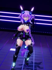 パープルハート💜 レッツCHOOM！大きな胸と魅惑の太もも