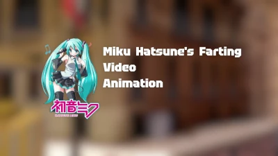 Hatsune Miku Farting Animation 2026 by RaphaelZB - Upskirt Fun