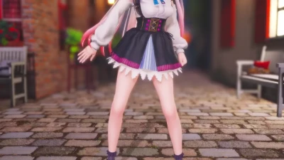Nakiri Ayame Strip Hot Exclusivo por PPOO | MMD Vtuber Sensual