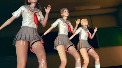 50 Lamb. (Slave) 脱衣Ver. - TS в школьной форме, вибро-танец и раздевание