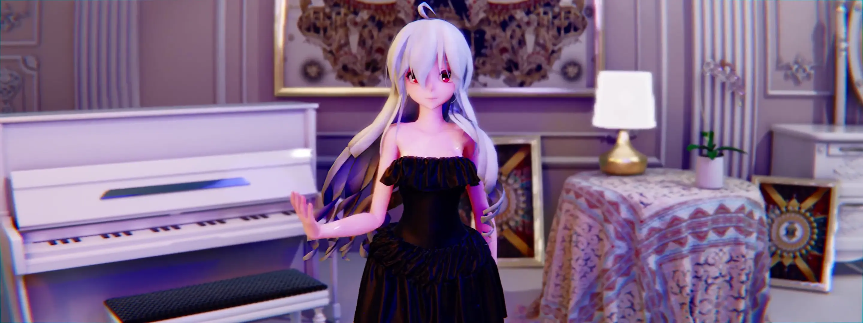 【MMD】Kisaki โชว์เต้น Haku-Sting สวยงามใน Blender