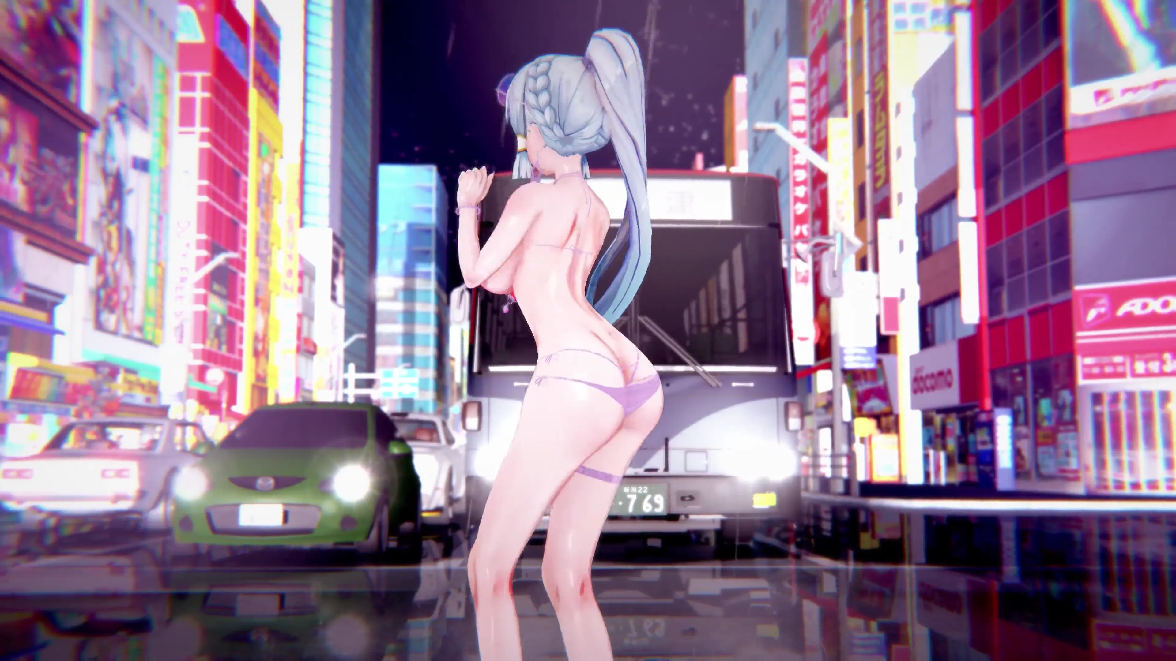 【神里绫華】雨の中で舞うユニナイトのダンス｜原神×コイカツ