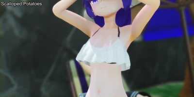 [MMD] 早瀬優香 | ビーチで「La La Love Me」水着ダンス