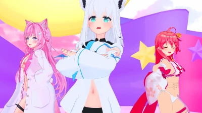 【MMD】ホロメンとランのきまぐれメルシィ！踊ってみた