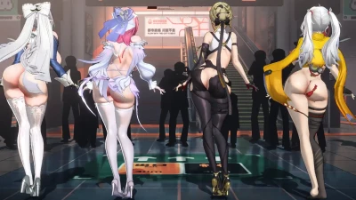 【ZZZ/绝区零】Ghost dance bersama 科普的猫爷 - MMD Big Ass & Big Boobs