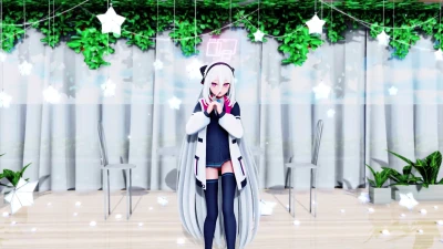 〇イ_No.1 с Hiyori | Blue Archive MikuMikuDance откровенное видео