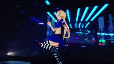 Shimakaze Sticky Sticky – Стриптиз полицейской в чулках от Hamselvish
