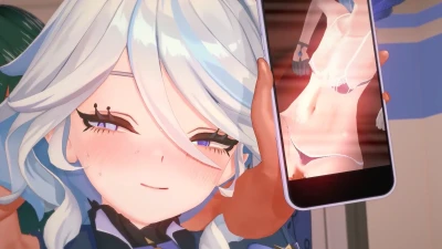 Genshin Furina Focalors Koikatsu 3D Model Seksi dan Hot