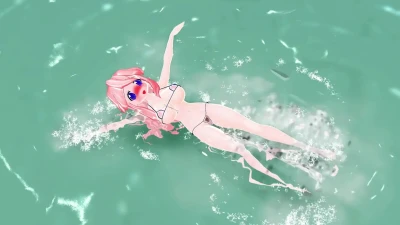 【R-18】ใส่ชุดว่ายน้ำเย็นชื่นใจกับมิยูกิ & สึคาสะ【เซ็นเซอร์โมเสค】