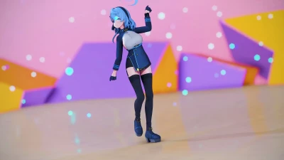【MMD Blue Archive】Ako (アコ) arrasa em Gokuraku Jodo de GARNiDELiA, imperdível!
