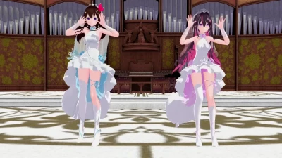 チューリングラブ_SA с dealer222, azki и tokino_sora VTuber Mikumikudance