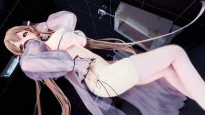 【Dance&Sextoys】Stunning 宇沢アズサ MMD Blender Animation