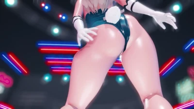 Asuna Bunny Seksi dengan Payudara Besar dan Bokong 60fps