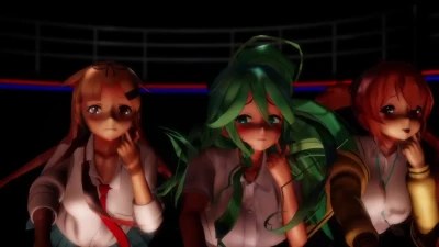 Mimukaze Arrasa no Try! Versão Zako Zako MMD Kankore Atrevida