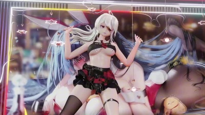 Yowane-Cha Cha с Shikidaizao в зажигательном MikuMikuDance