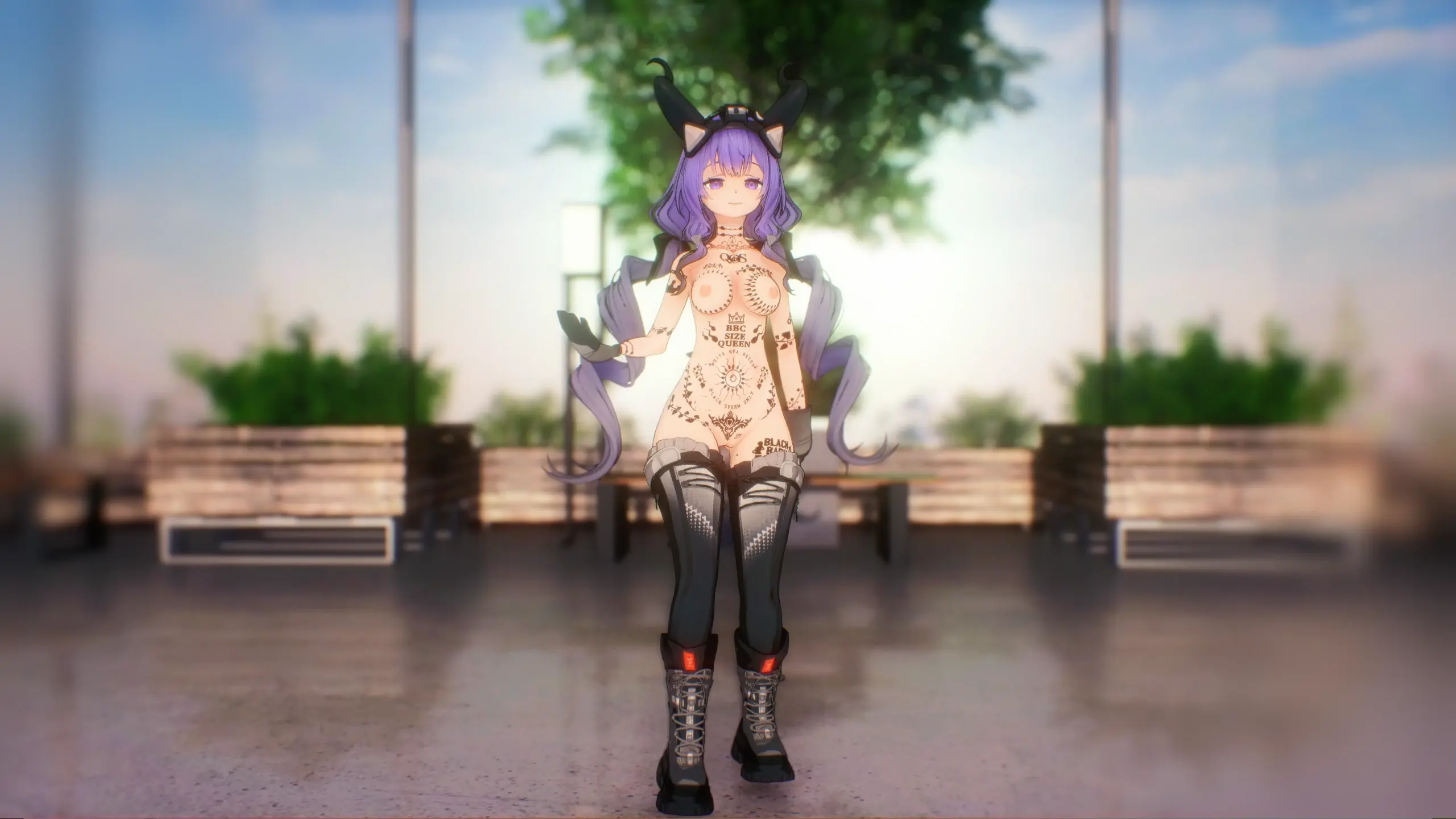 QOS Tattoo Dance con Arknights Typhon ¡Baila sin límites 绿色无公害!