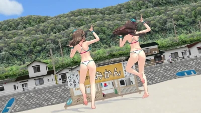 Aiba Dancehall dengan Maya改二 dan Choukai改二 | Sakura MMD Seksi