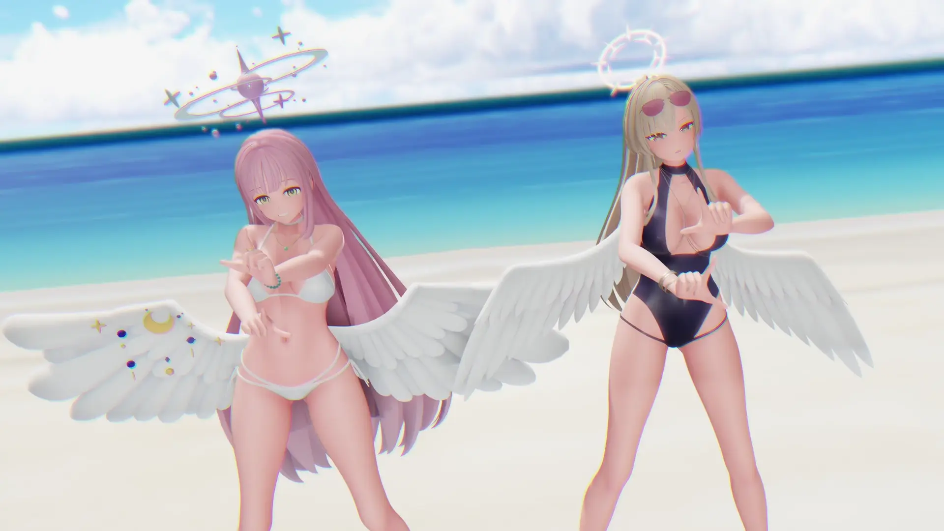 LADY CRAZY (Mika & Nagisa) - Blue Archive MMD Видео
