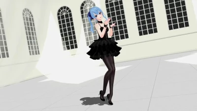 IDOL_S Explosivo con dealer222 y Hoshimachi Suisei VTuber MMD