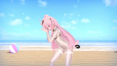 Eku Maid & 是爱爱QwQ Seru di VRChat dengan Pesona Seksi