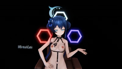 龍華妃咲--QueenCard MMD Explosivo | britishcatiii Blue Archive Koikatsu