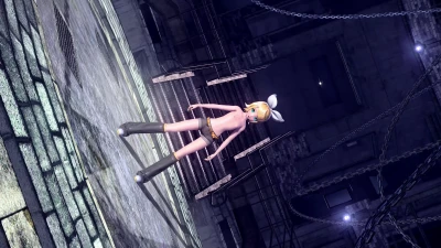 ゴーストルール_rin-Cove- Kagamine Rin dengan Topless Seksi