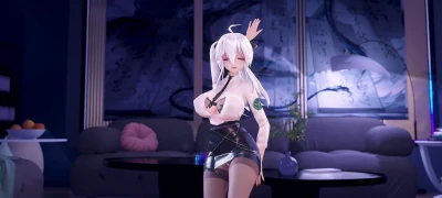 【HAKU/MMD】JUMP с ai lian shuo | Yowane_Haku и эффект Blender