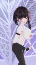 【R18】Dai Dai_泠鸢yousa с Baifujiu, большие груди, VTuber MMD